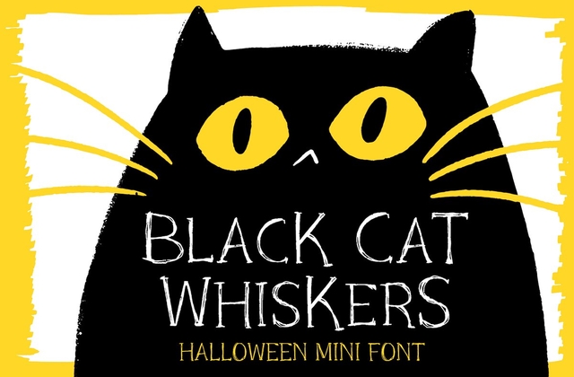 Schriftart Black Cat Whiskers
